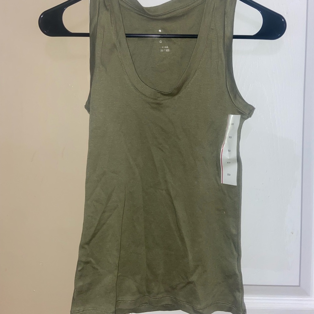 Olive Green Tank Top